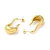 Golden 304 Stainless Steel Stud Earrings EJEW-K257-01A-G-2