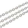 Tarnish Resistant 304 Stainless Steel Cable Chains X-CHS-Q001-15-100m-1