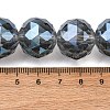 Transparent Electroplate Glass Beads Strands EGLA-N002-34H-F04-2