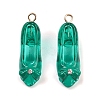 Transparent Resin Rhinestone Pendants RESI-Q021-01A-1