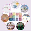 12 Rolls 12 Colors Polyester Braided Thread OCOR-PH0002-57-5