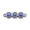 Natural Gemstone Links connectors G-I196-24B-2