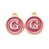 Golden Plated Alloy Enamel Charms LS-ENAM-S118-08G-1