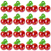 20Pcs Electroplated Transparent Acrylic Pendants FIND-SC0020-66-1
