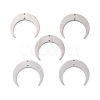 201 Stainless Steel 2-Loop Link Charms STAS-N090-LA039-P-3