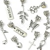 10Pcs 10 Styles Tibetan Style Alloy European Dangle Charms PALLOY-FZ00003-3