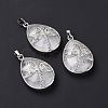 Natural Quartz Crystal Pendants G-G900-01P-16-1