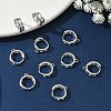 SHEGRACE Brass Hoop Earrings Findings XGR0151P-89P-4