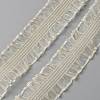 10 Yards Nylon Pleated Elastic Lace Ribbon OCOR-WH0078-92-1