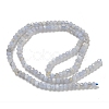 Faceted Rondelle Natural Blue Lace Agate Beads Strands G-F289-04A-4