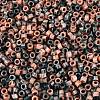 Opaque Picasso Cylinder Glass Beads SEED-Q039-06A-10-3