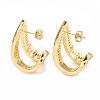 Clear Cubic Zirconia Triangle Stud Earrings EJEW-L231-74G-3