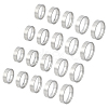 20Pcs 5 Styles 304 Stainless Steel Finger Rings for Men RJEW-UN0003-12-1