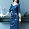 Flower Pattern Rhinstone Appliques AJEW-FG0002-40C-4
