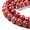 Natural Silver Line Jasper Beads Strands G-P451-02B-A-4