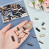 PandaHall Elite 56Pcs 7 Style Zinc Alloy Cord Ends FIND-PH0017-78-3