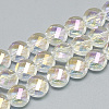 Electroplate Glass Beads Strands EGLA-Q098-A05-1