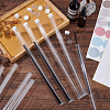20Pcs Transparent Tube Plastic Bead Containers with Lid DIY-PH0023-40B-5