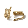 Brass Micro Pave Cubic Zirconia Hoop Earring EJEW-L271-10KCG-01-2