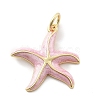 Brass Enamel Pendants X-KK-Q029-04G-01-1