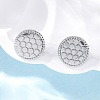 Brass Stud Earrings EJEW-D288-03P-4