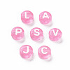 Transparent Acrylic Beads X-TACR-N002-04I-4