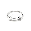 304 Stainless Steel Wire Wrap Expandable Adjustable Ring for Women RJEW-WH0007-01B-P-1