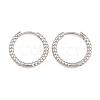 Brass Huggie Hoop Earrings KK-CBA8324-18A-P-5