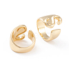 Brass Cuff Rings RJEW-L097-06S-2