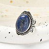 Natural Lapis Lazuli Adjustable Rings RJEW-I108-01AS-10-3