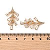 Brass Micro Pave Cubic Zirconia Pendants KK-F901-01F-G-3