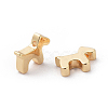Brass Puppy Charms X-KK-Q735-314G-2