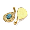 Synthetic Turquoise Pendants STAS-U024-15G-04-2