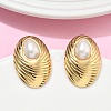 201 Stainless Steel Stud Earrings EJEW-D354-08G-05-1