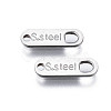 Tarnish Resistant 201 Stainless Steel Chain Tags STAS-N095-027-2