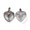 Natural & Synthetic Mixed Gemstone Pendants G-A207-01AS-3