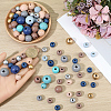 Baking Paint Wood Beads WOOD-SP0001-77A-3