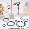 16Pcs 8 Styles Alloy Spring Gate Rings FIND-PH0007-80B-4