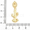 Brass Micro Pave Clear Cubic Zirconia Pendants KK-Z151-12G-02-3