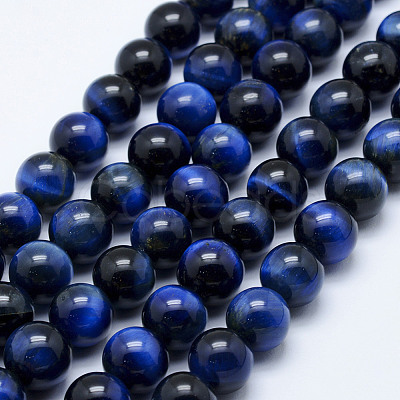 Natural Tiger Eye Beads Strands LS-G-K203-86-10mm-1