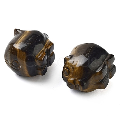 Natural Tiger Eye Carved Figurines DJEW-L023-C09-1