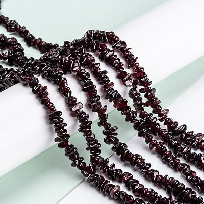 Natural Garnet Beads Strands G-G011-07-1