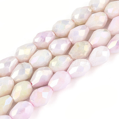 Anti-Tarnish Electroplate Glass Beads Strands GLAA-T025-13A-08-1