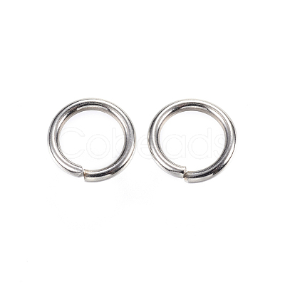 Tarnish Resistant 304 Stainless Steel Open Jump Rings X-STAS-D448-093P-10mm-1