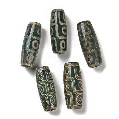 Tibetan Style dZi Beads TDZI-R002-02F-1