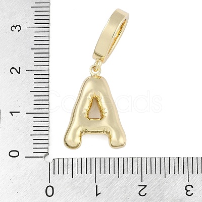 Brass Micro Pave Clear Cubic Zirconia Pendants KK-M289-01A-G-1