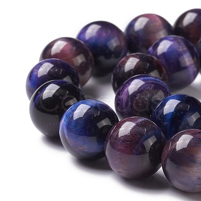 Natural Galaxy Tiger Eye Beads Strands G-P455-01D-1