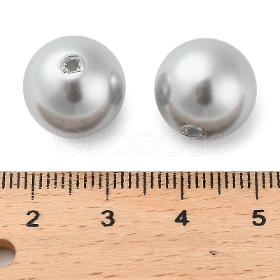 Baking Paint Pearlized Glass Pearl Round Beads HY-Q001-02C-04-1
