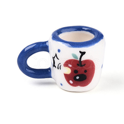 Handmade Porcelain Apple Mug Cup Decoration PORC-T133-21B-1
