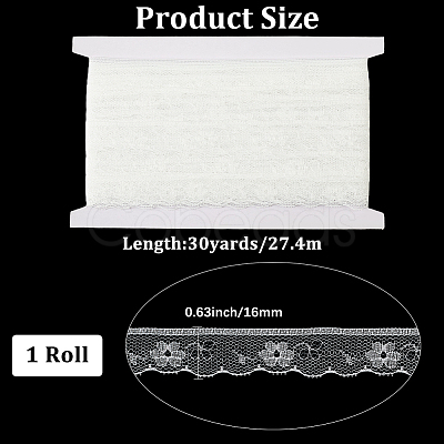 Polyester Lace Triming Ribbons OCOR-WH20050-028D-1